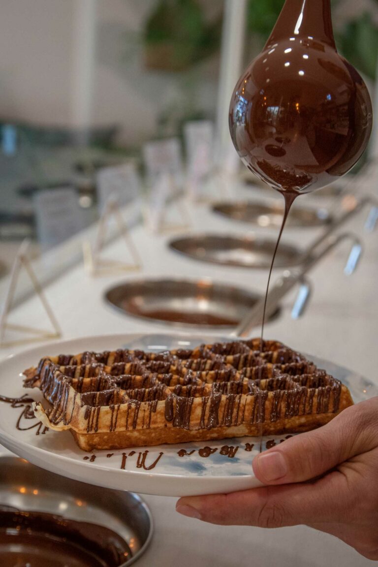 crepe avec chocolat fondant