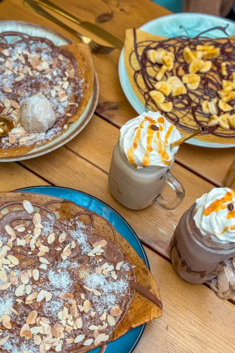 crepes chocolatees avec toping